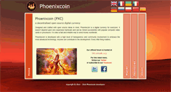 Desktop Screenshot of phoenixcoin.org